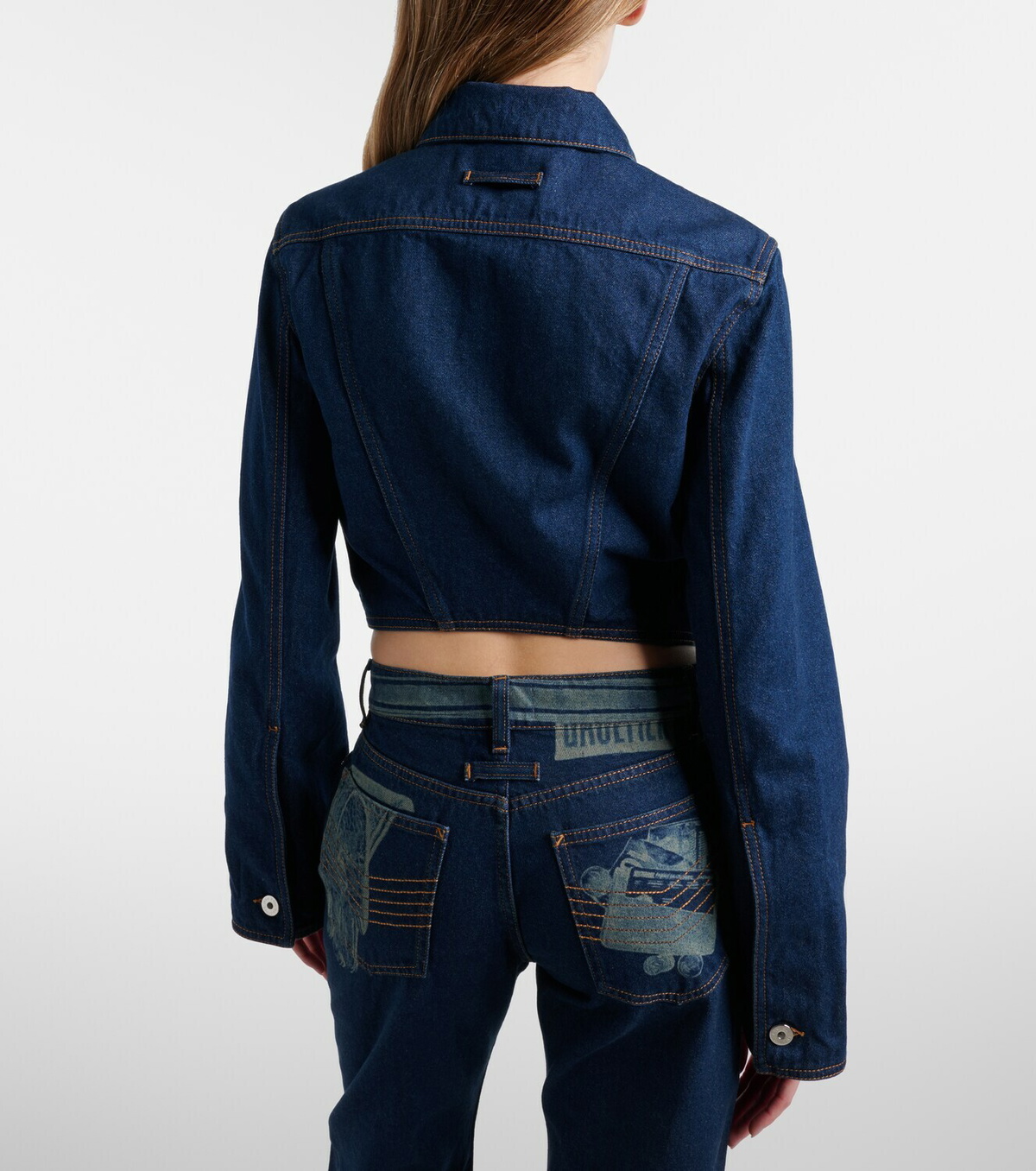 Jean Paul Gaultier Cropped denim jacket