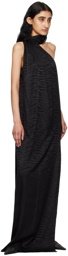 Stella McCartney Black Tiger Print Maxi Dress