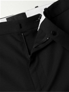 Nili Lotan - Tel Aviv Tapered Cropped Virgin Wool-Twill Trousers - Black
