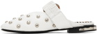 Toga Pulla White Studded Slippers