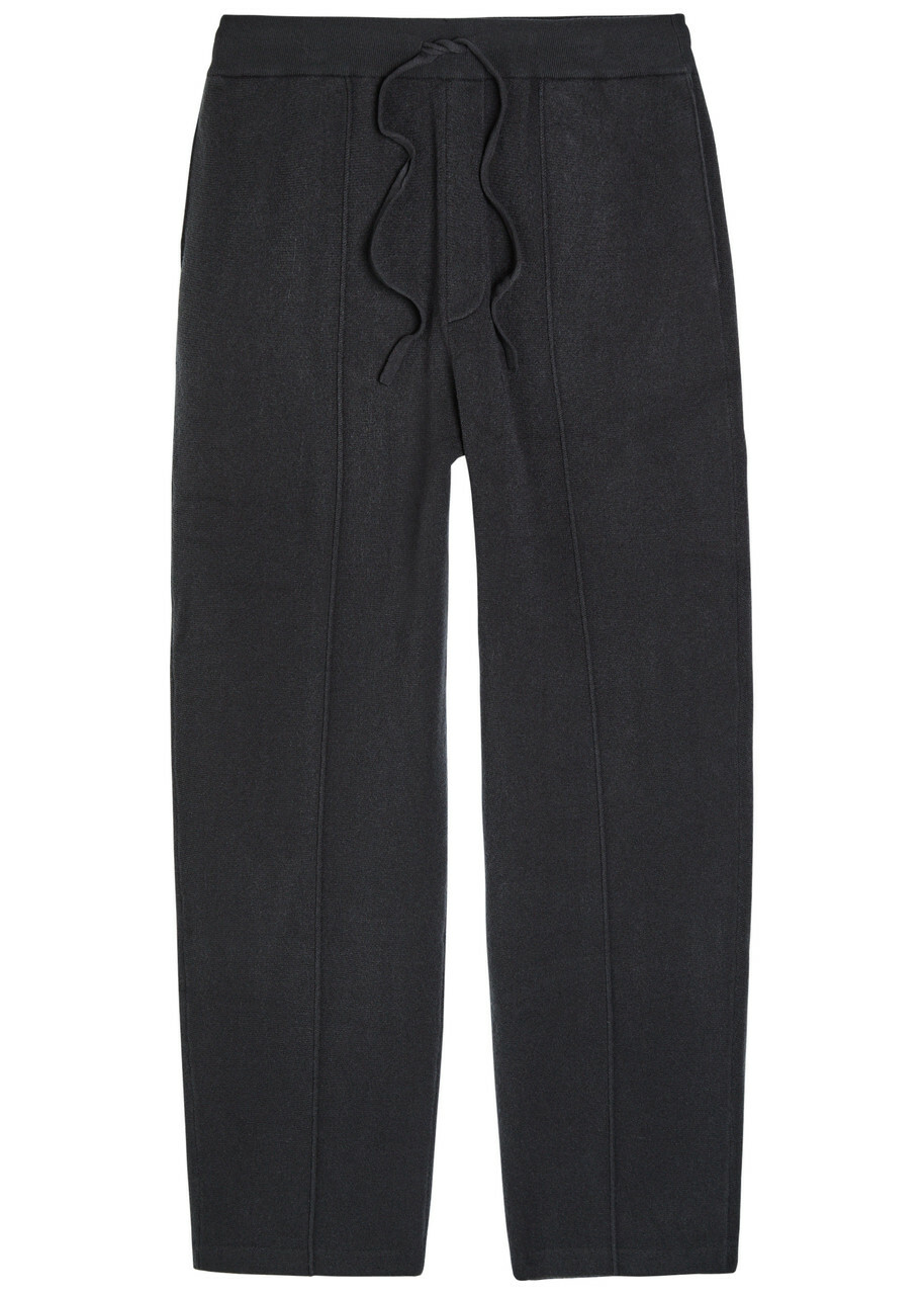 Paige Cremonesi Straight-leg Knit Sweatpants Charcoal