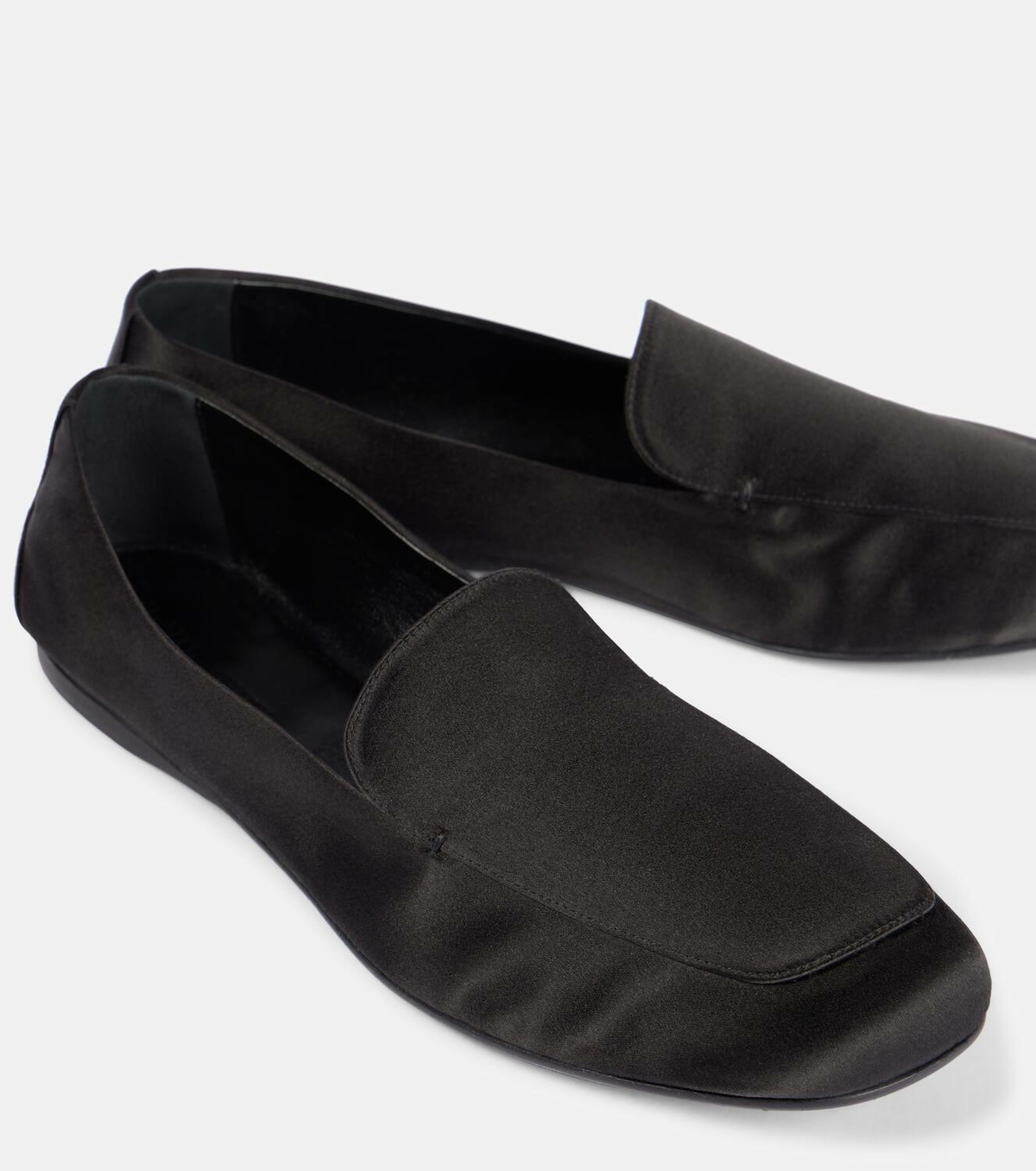 Khaite Monroe satin loafers