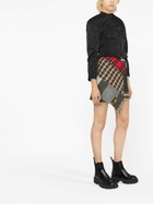 MARINE SERRE - Tartan Wrap Mini Skirt
