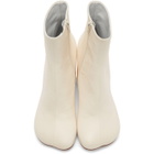 MM6 Maison Margiela Off-White Ankle Boots