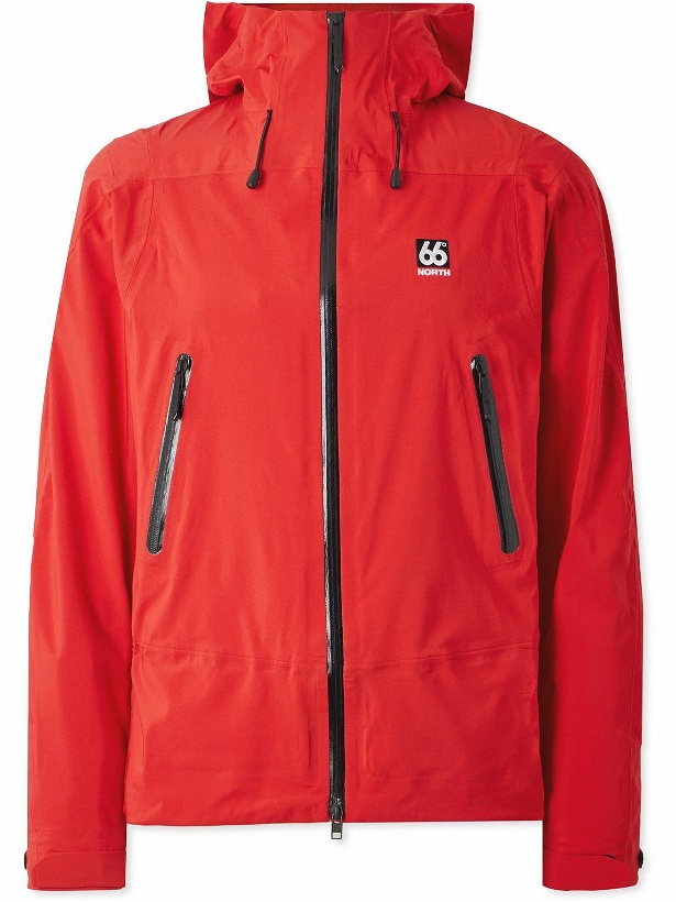 Photo: 66 North - Snaefell Polartec® Neoshell® Hooded Jacket - Red