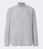 Eleventy Striped twill shirt