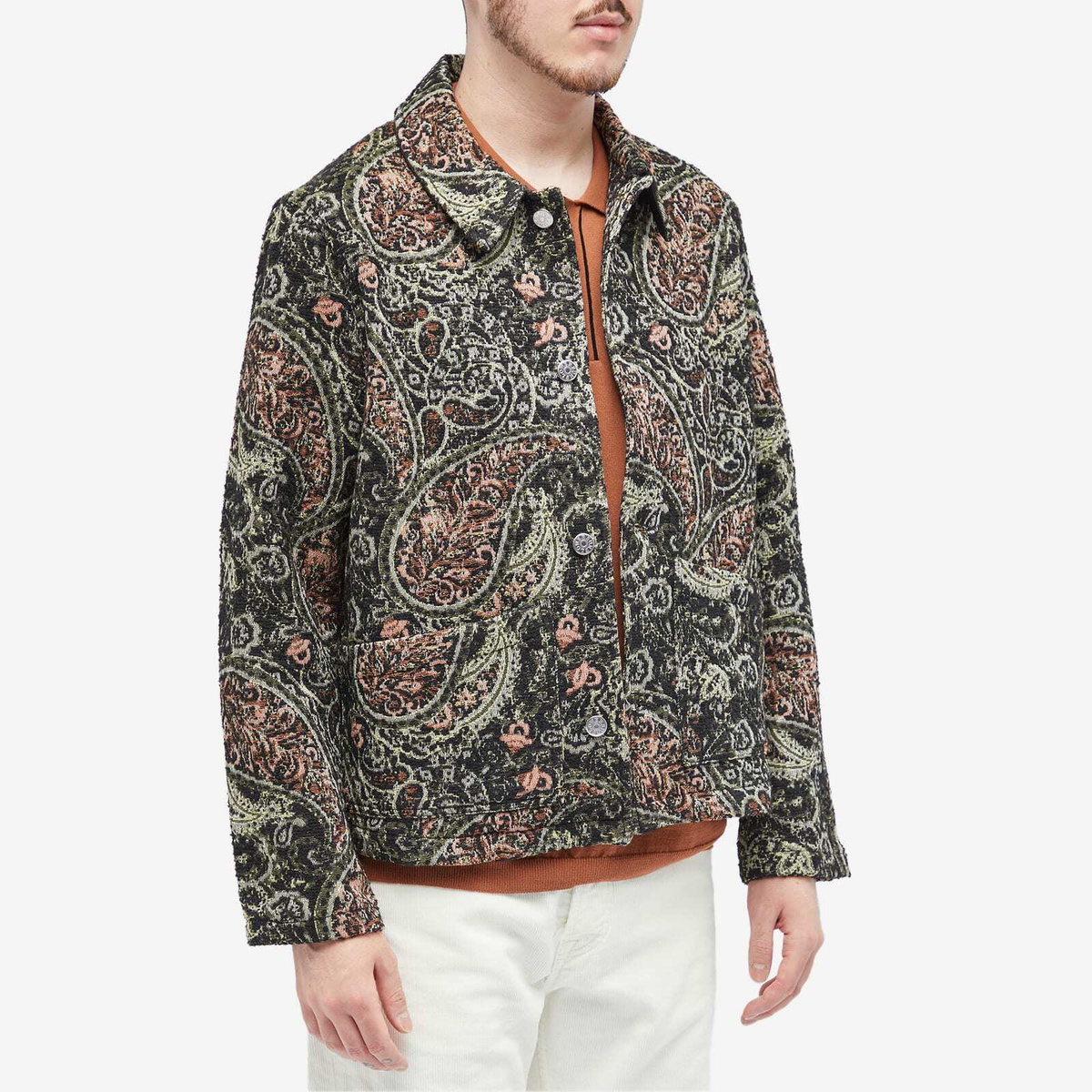 MASU STAR JACQUARD WORK JACKET サイズ44 MASU STAR JACQUARD WORK JACKET サイズ44