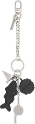 Marc Jacobs Silver Camp Whistle Cluster Bag Charm