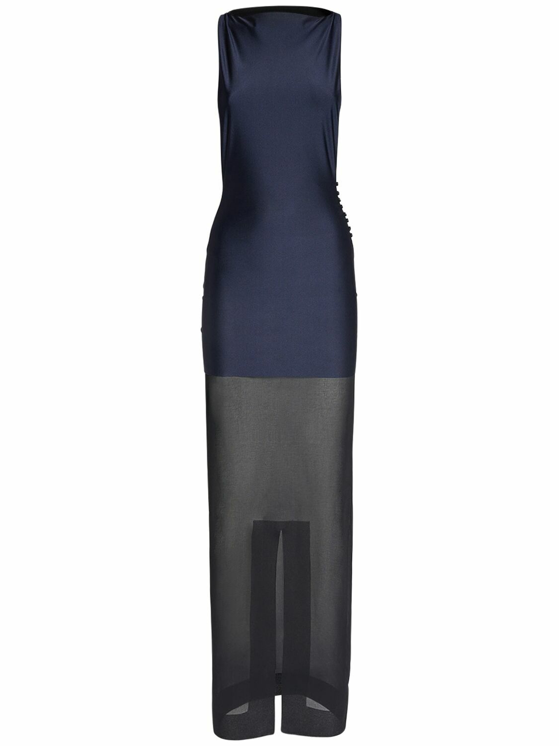 knee length dresses for ladies La Robe Maille Nodo Dress in Black