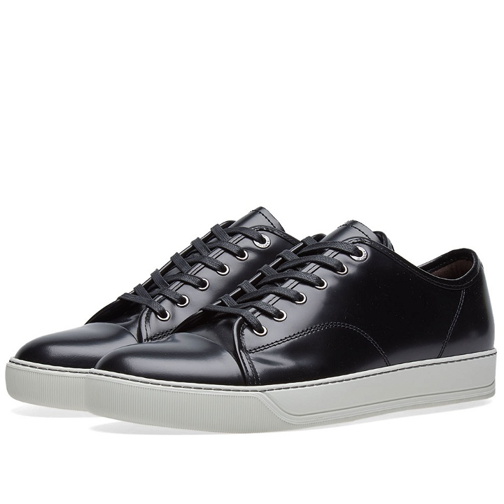 Photo: Lanvin Brushed Leather Low Sneaker