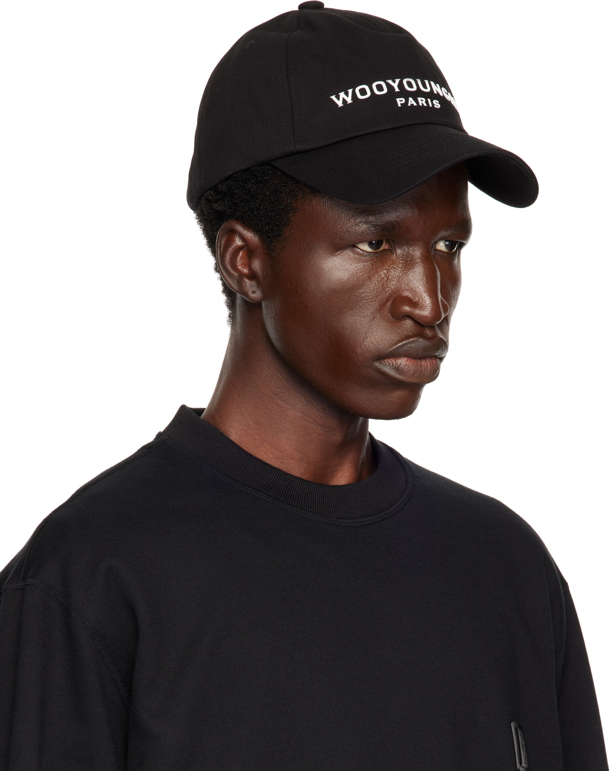 ハット Wooyoungmi Logo Ball Cap Black - 24SS WOOYOUNGMI Black Silicone Logo Ball Cap Wooyoungmi