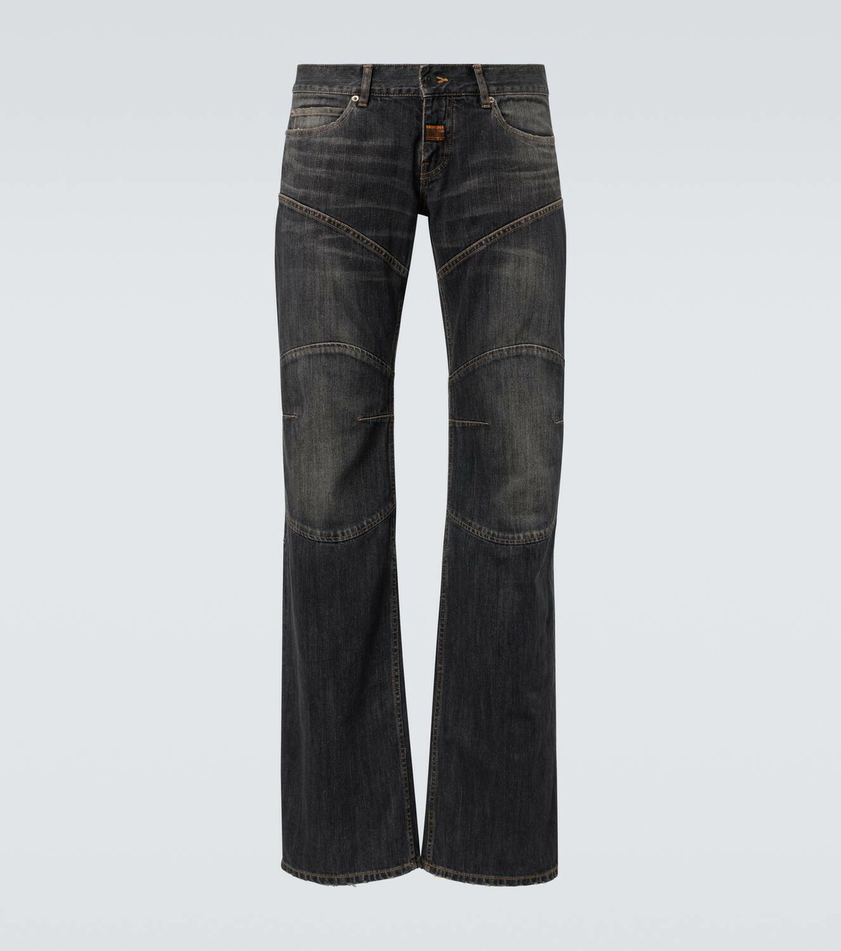 Balenciaga Distressed low-rise wide-leg jeans Balenciaga
