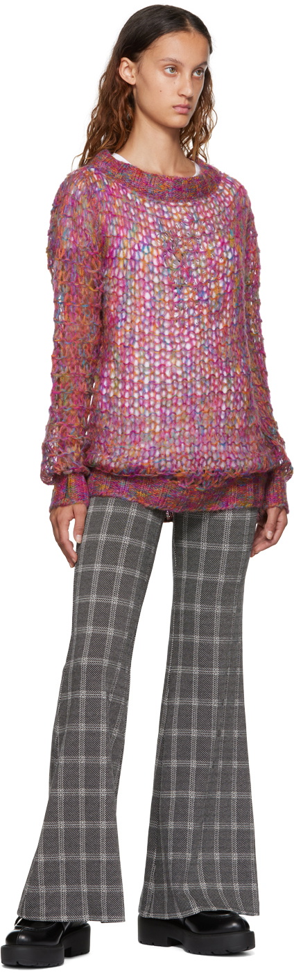 Anna Sui Multicolor Boatneck Sweater