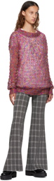 Anna Sui Multicolor Boatneck Sweater