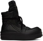 Rick Owens Black Mega Bumper Geobasket Sneakers