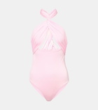 Giambattista Valli Cutout halterneck swimsuit