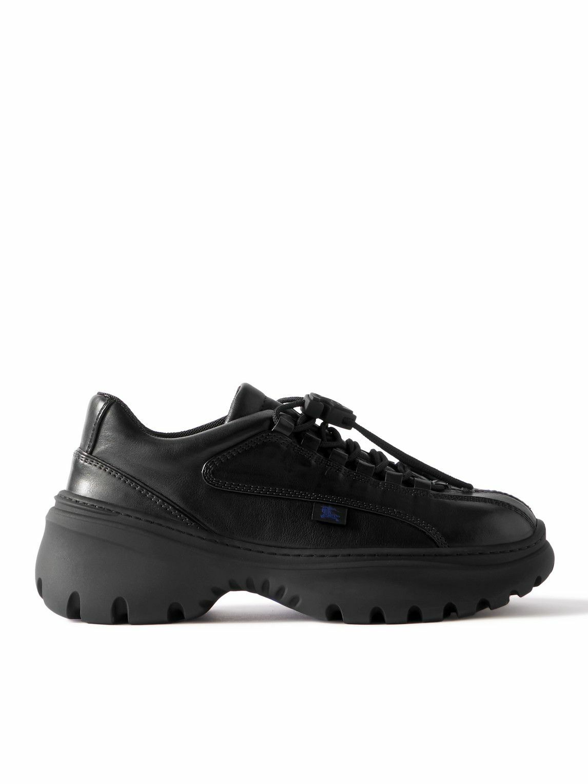 Burberry - Leather Sneakers - Black