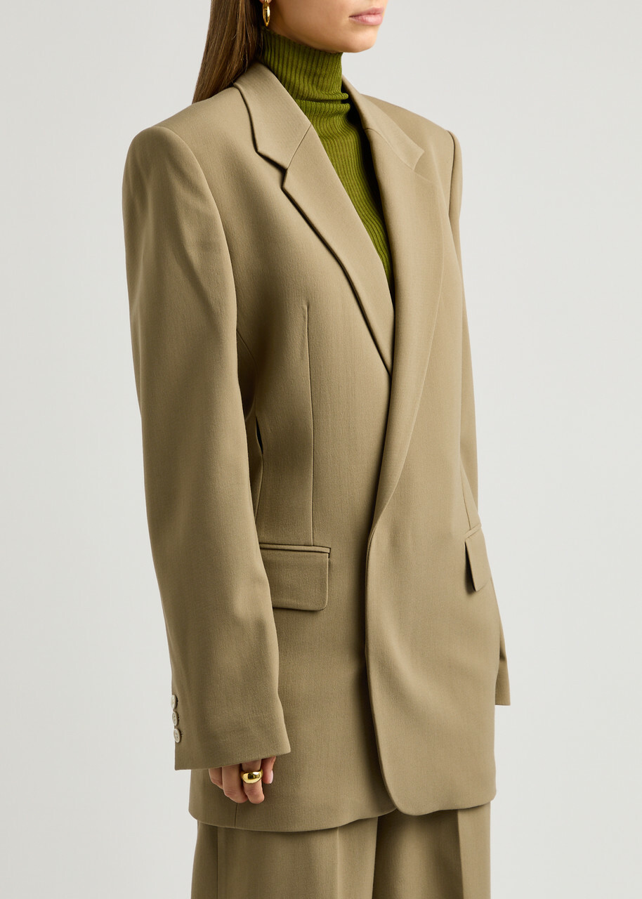 Petar Petrov The Professional Stretch-wool Blazer Khaki