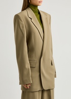 Petar Petrov The Professional Stretch-wool Blazer Khaki