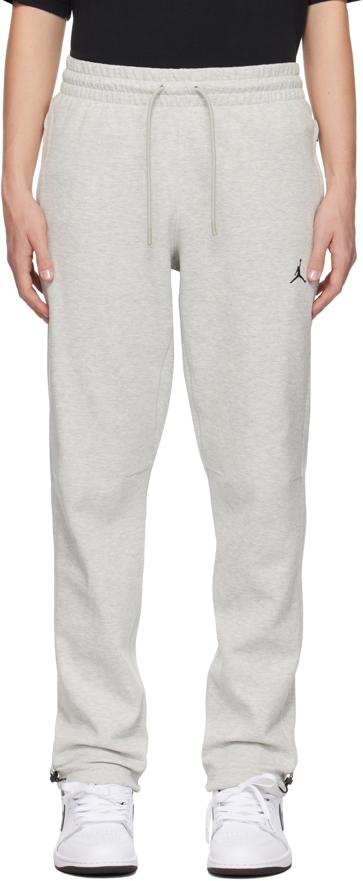 Nike Jordan Gray Jordan Sport Hoop Fleece Sweatpants