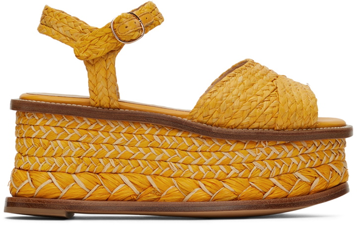 Photo: Gabriela Hearst Yellow Clergerie Edition Hester Platform Sandals