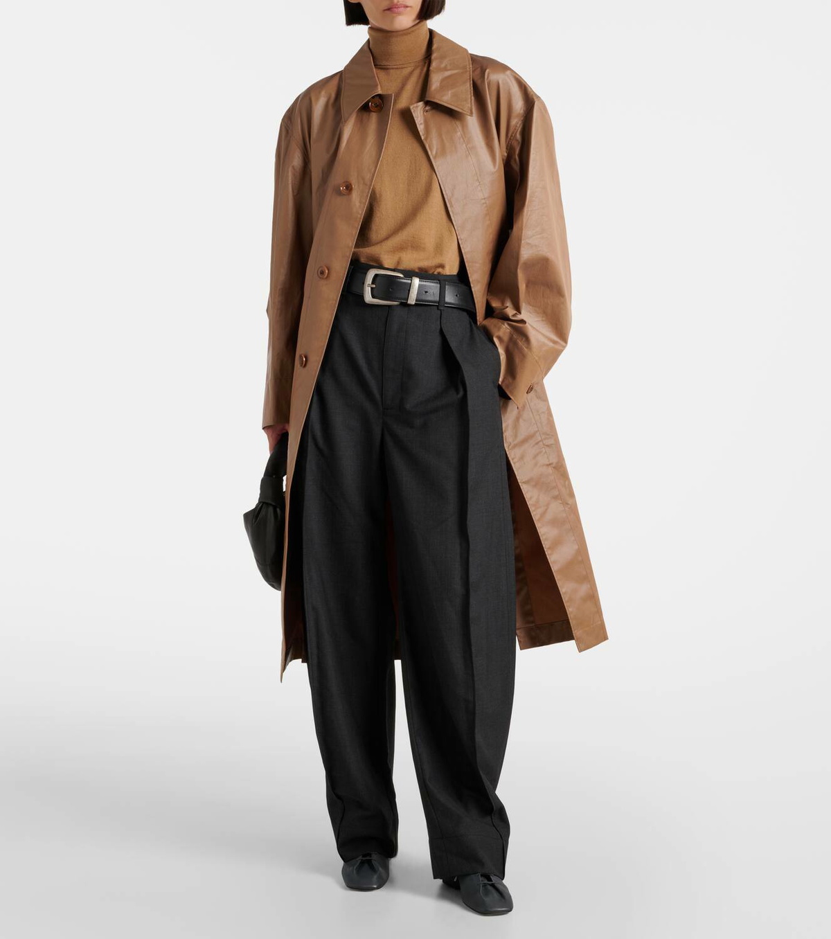 Lemaire Pleated twill wide-leg pants