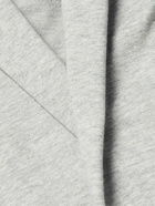 Calvin Klein Underwear - Logo-Embroidered Cotton-Blend Jersey Hooded Robe - Gray
