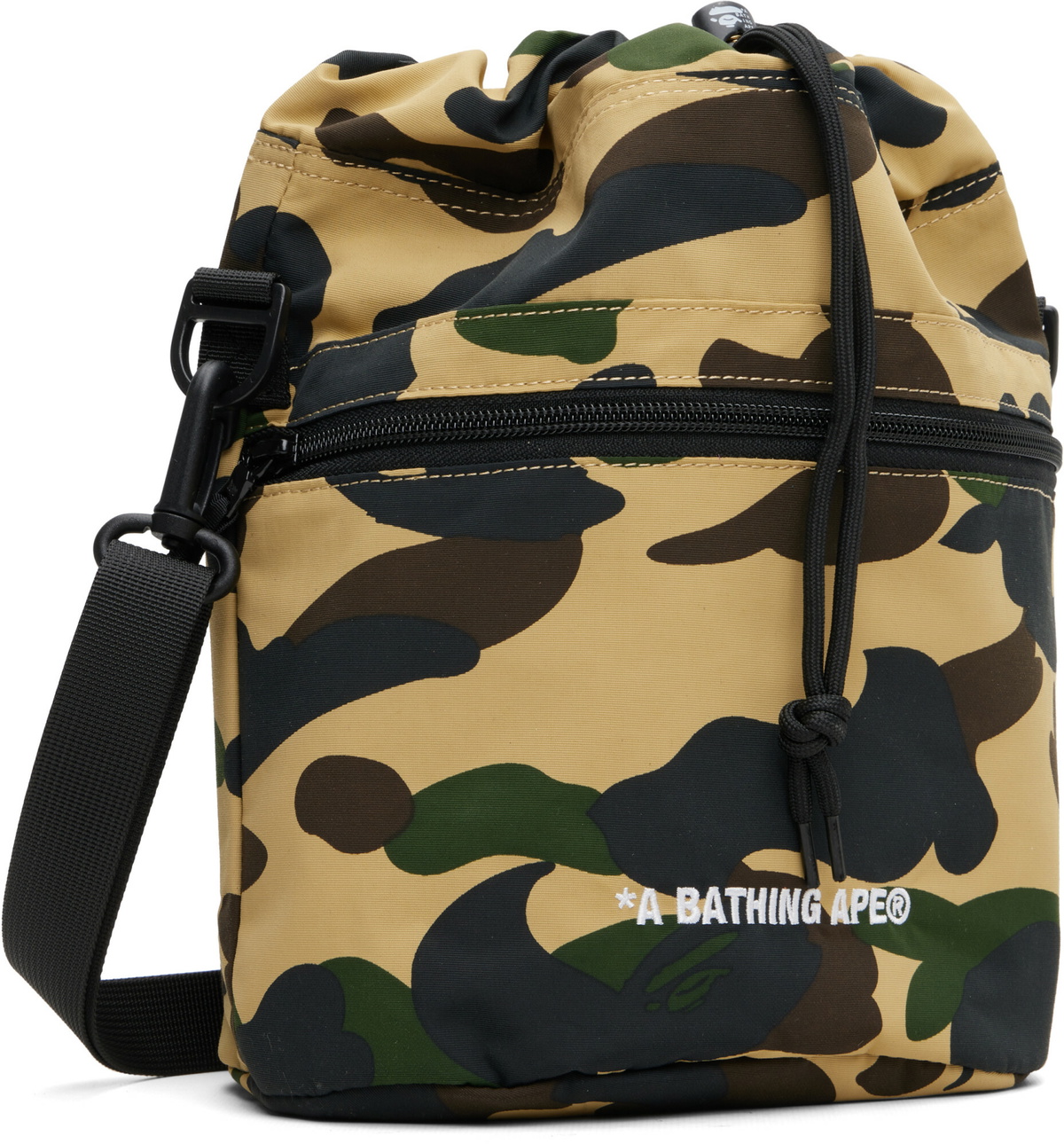 BAPE Beige 1st Camo Drawstring Bag