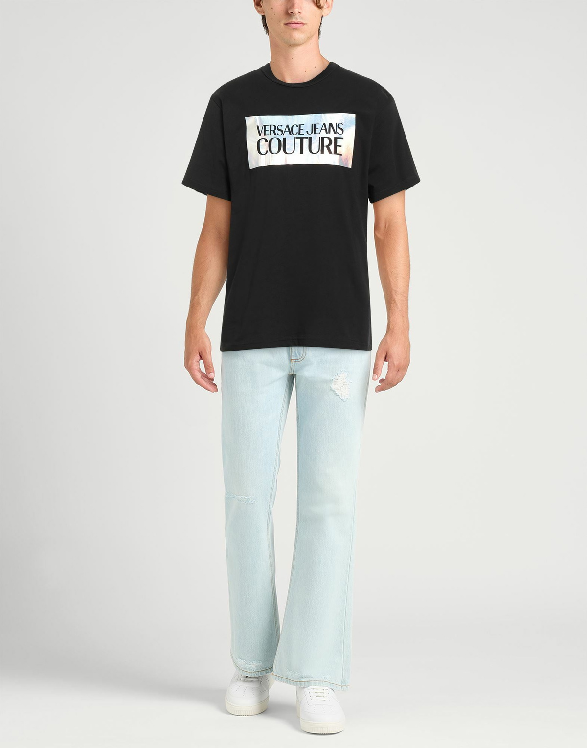 Versace Jeans Couture Mens T-shirt in Black
