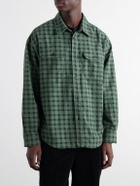 Visvim - Langer Checked Brushed Cotton-Canvas Shirt - Green