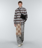 Amiri - Suede wide-leg pants