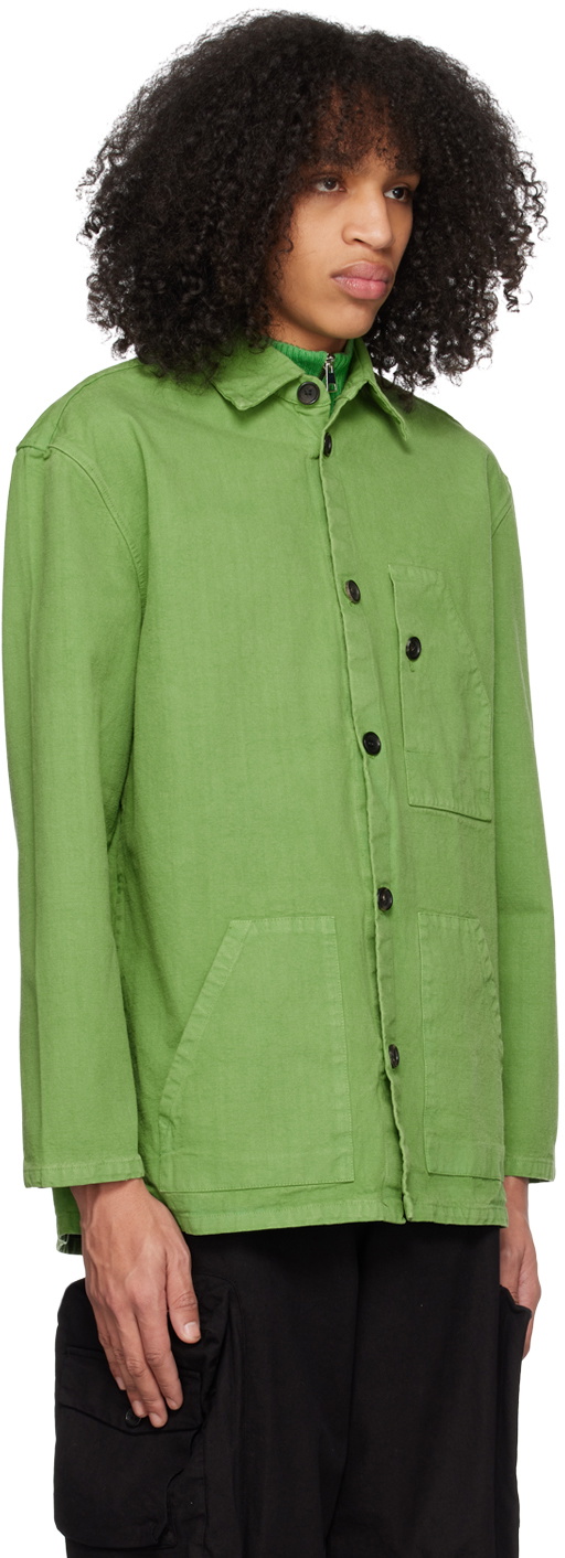 Winnie New York Green Spread Collar Jacket