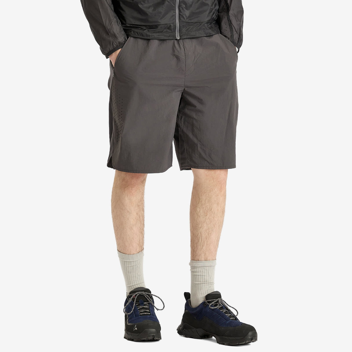 Hiking Patrol Men's Lightweight Technical Shorts in Dark Grey