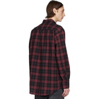 Nudie Jeans Black and Red Gabriel Shadow Check Shirt