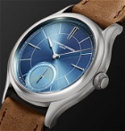 Laurent Ferrier - Classic Micro-Rotor Automatic 40mm 18-Karat White Gold and Leather Watch, Ref. No. LCF004.G1.CG7.1 - Blue