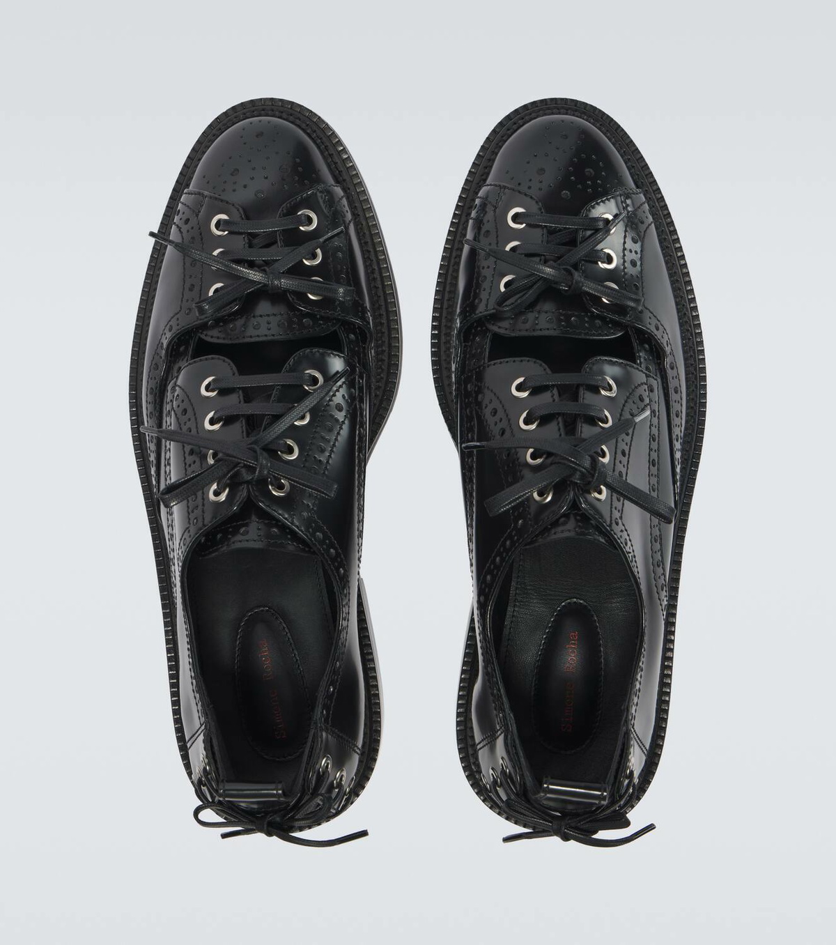 Simone Rocha Cutout leather brogues