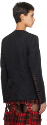 Black Comme des Garçons Black Deconstructed Blazer