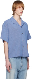 JieDa Blue & Burgundy Russell Shirt