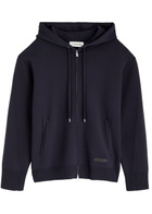 Lanvin Hooded Wool-blend Sweatshirt Navy
