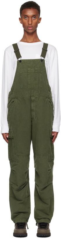 Photo: Carhartt Work In Progress Khaki Cargo Bib Overall