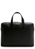 Paul Smith Striped Grained Leather Briefcase - Black - One Size