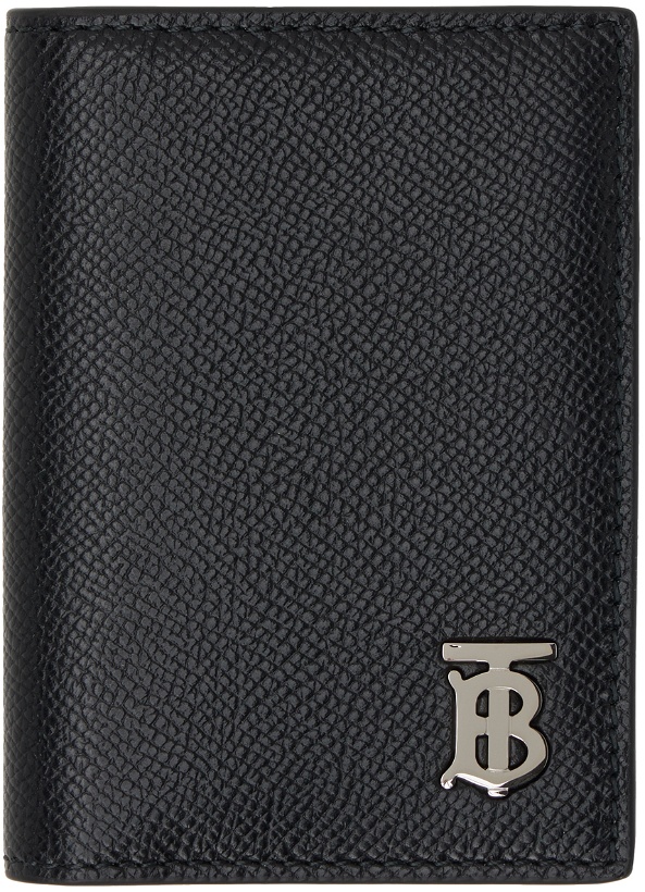Photo: Burberry Black 'TB' Folding Card Holder