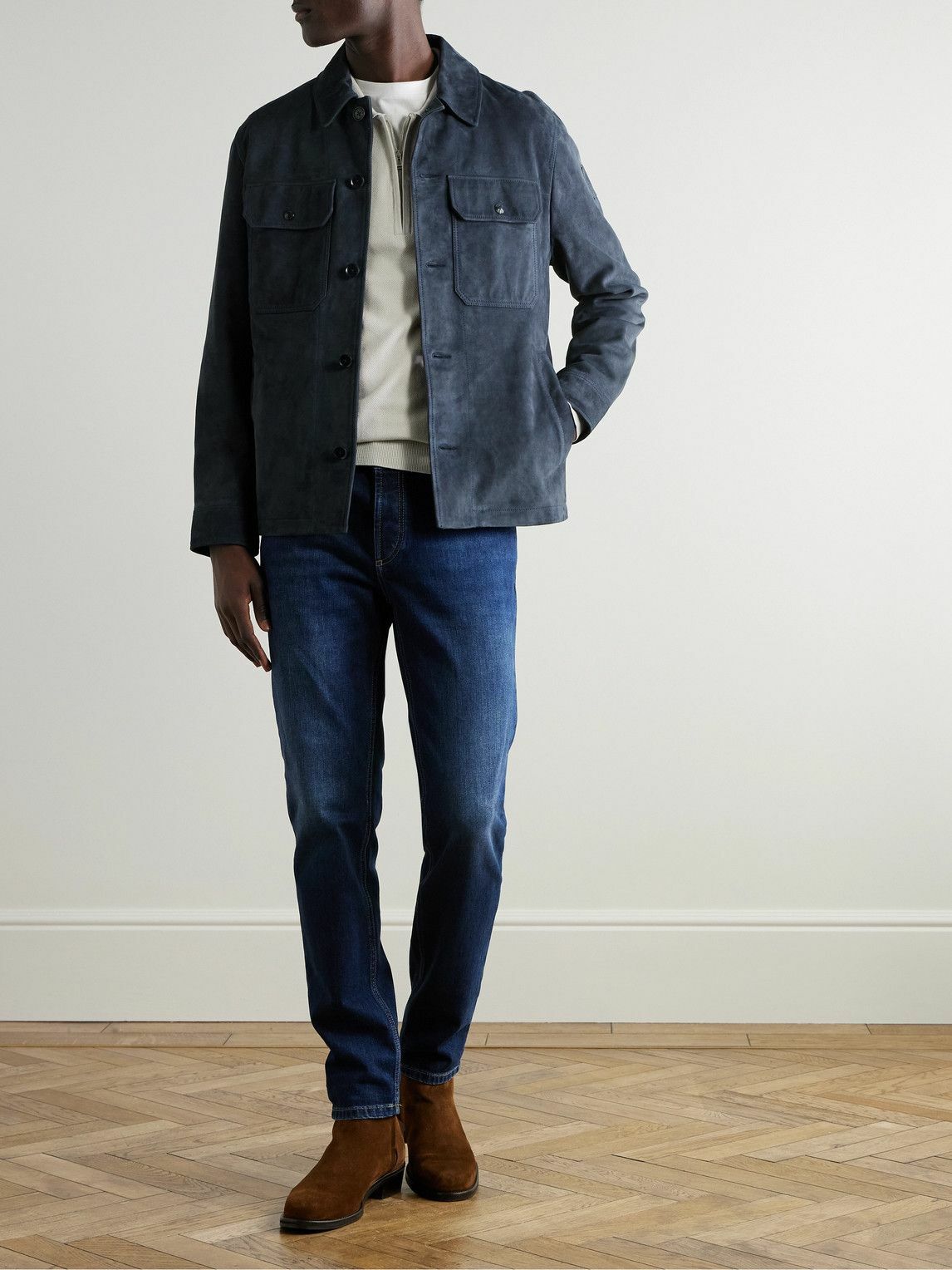 Belstaff - Waypoint Suede Overshirt - Blue