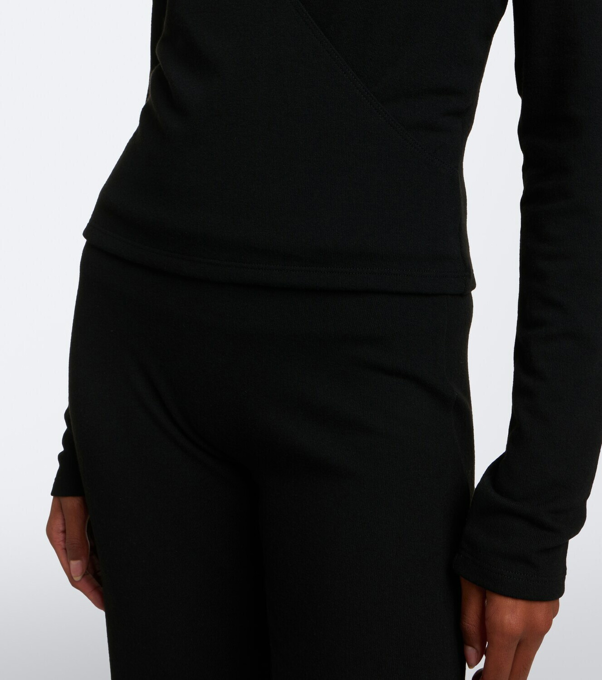 Leset Lauren jersey wrap top
