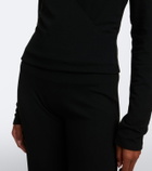 Leset Lauren jersey wrap top