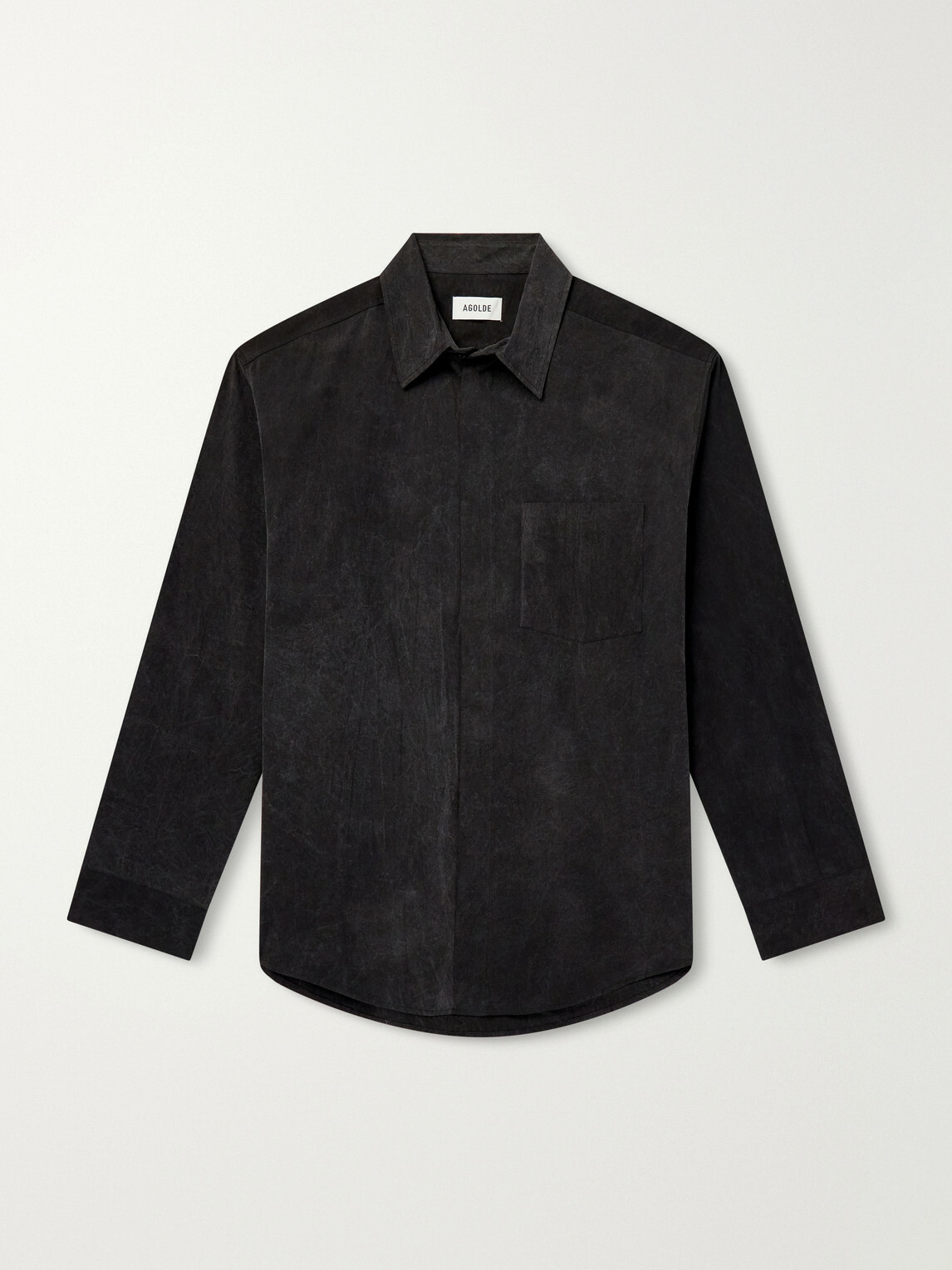 AGOLDE - Boyle Cotton Shirt - Black