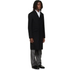Jil Sander Black Melton Coat