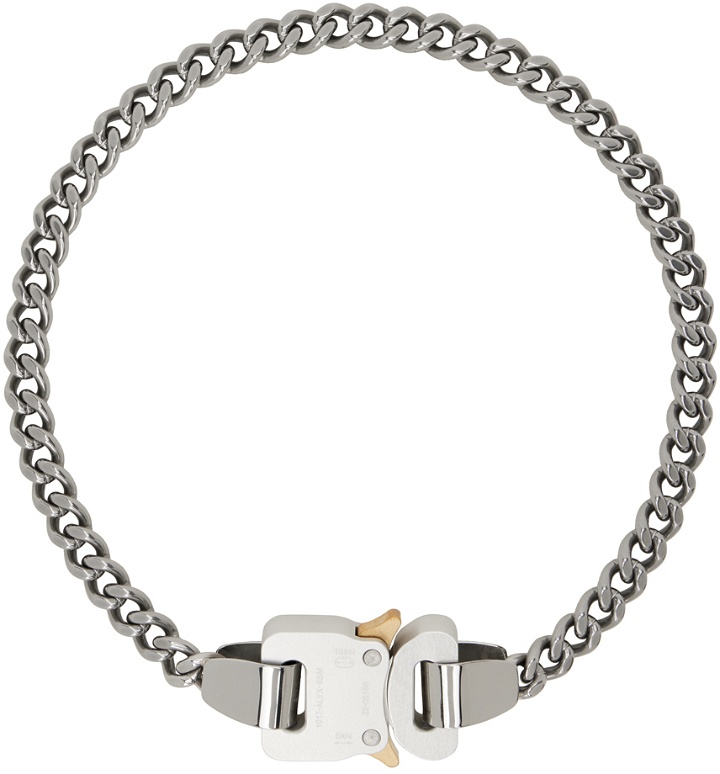 Photo: 1017 ALYX 9SM Silver Metal Buckle Necklace