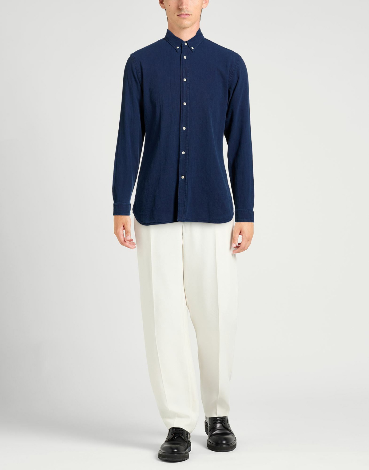 Oliver Spencer Mens Shirt in Navy