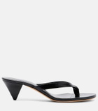 JUDE Rooty leather thong sandals